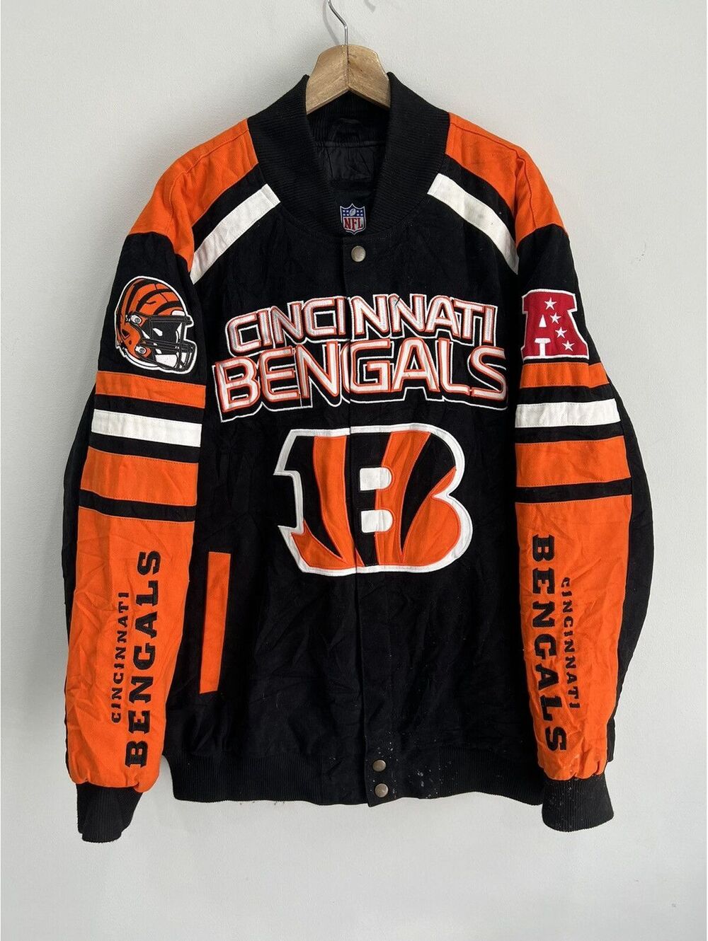 Vintage Cincinnati Bengals Jacket XXL football letterman